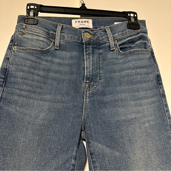 Frame Le High Straight Denim Jeans in Bixby Size 26 - Picture 4 of 9